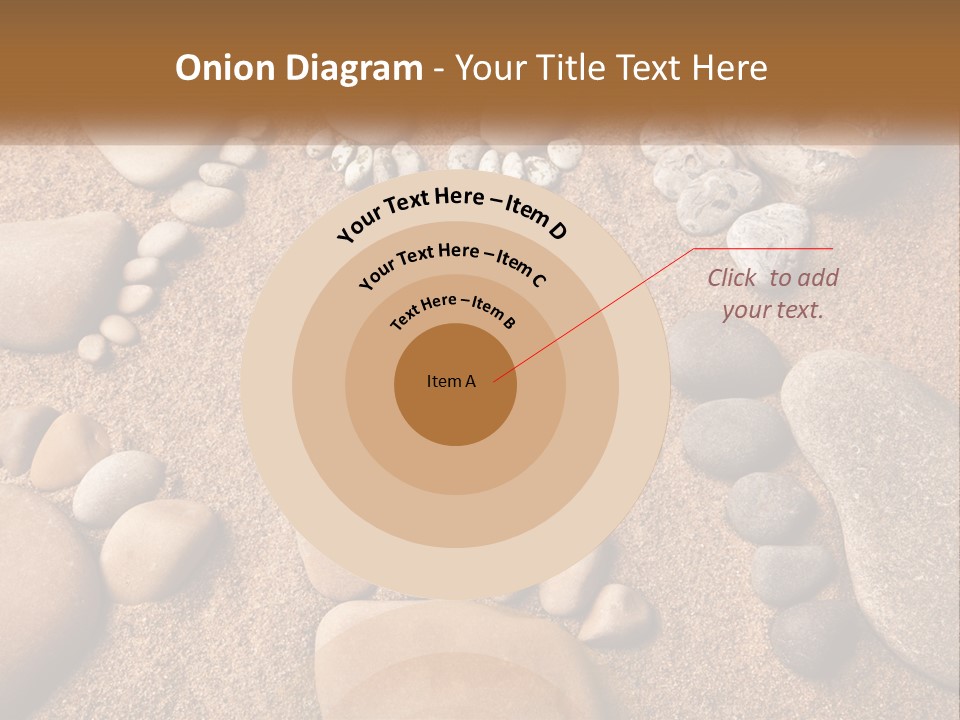A Group Of Rocks Sitting On Top Of A Sandy Ground PowerPoint Template