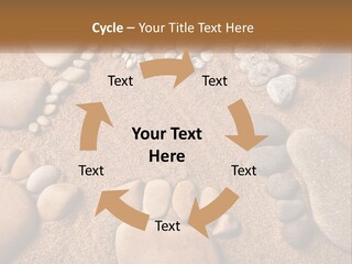 A Group Of Rocks Sitting On Top Of A Sandy Ground PowerPoint Template