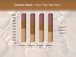 A Group Of Rocks Sitting On Top Of A Sandy Ground PowerPoint Template