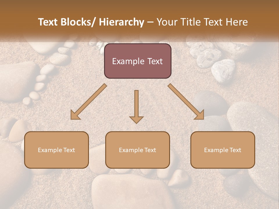 A Group Of Rocks Sitting On Top Of A Sandy Ground PowerPoint Template
