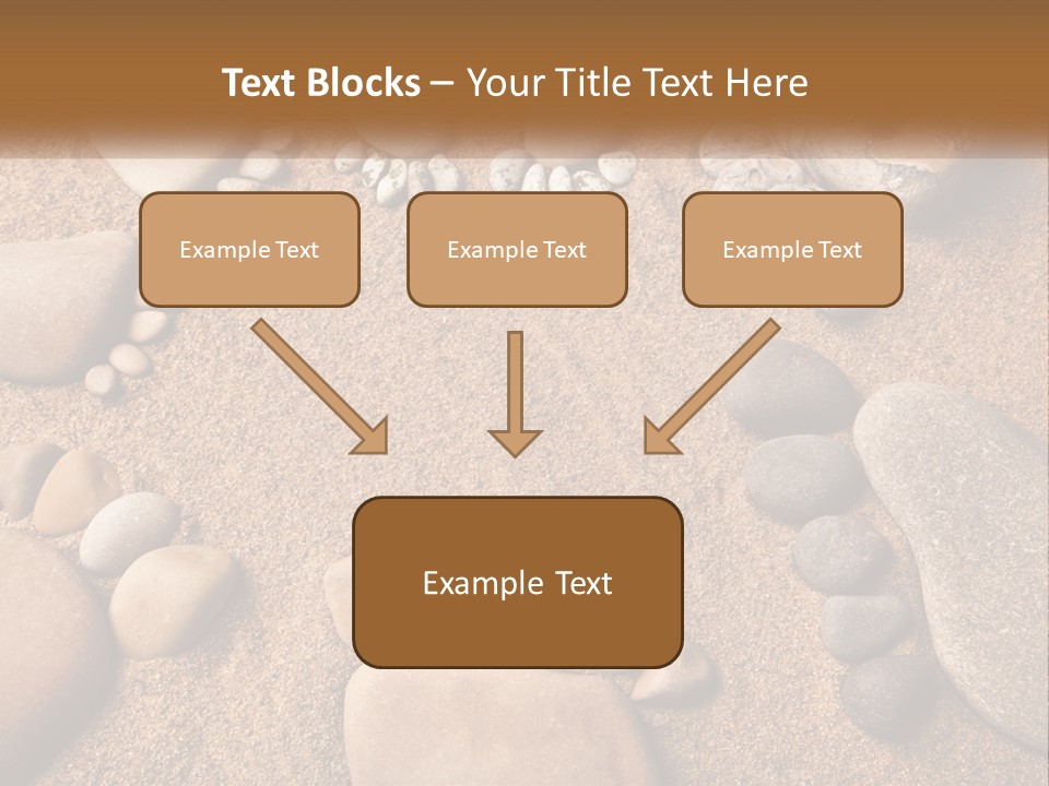 A Group Of Rocks Sitting On Top Of A Sandy Ground PowerPoint Template