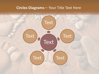 A Group Of Rocks Sitting On Top Of A Sandy Ground PowerPoint Template