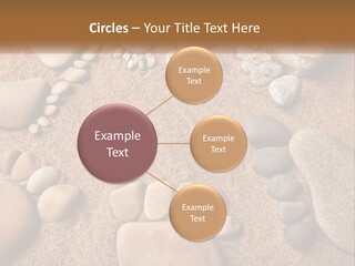 A Group Of Rocks Sitting On Top Of A Sandy Ground PowerPoint Template