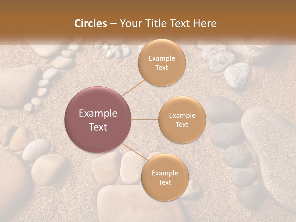 A Group Of Rocks Sitting On Top Of A Sandy Ground PowerPoint Template