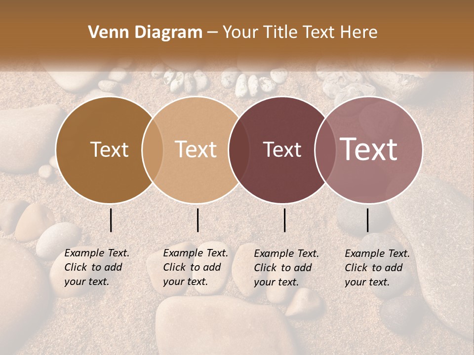 A Group Of Rocks Sitting On Top Of A Sandy Ground PowerPoint Template