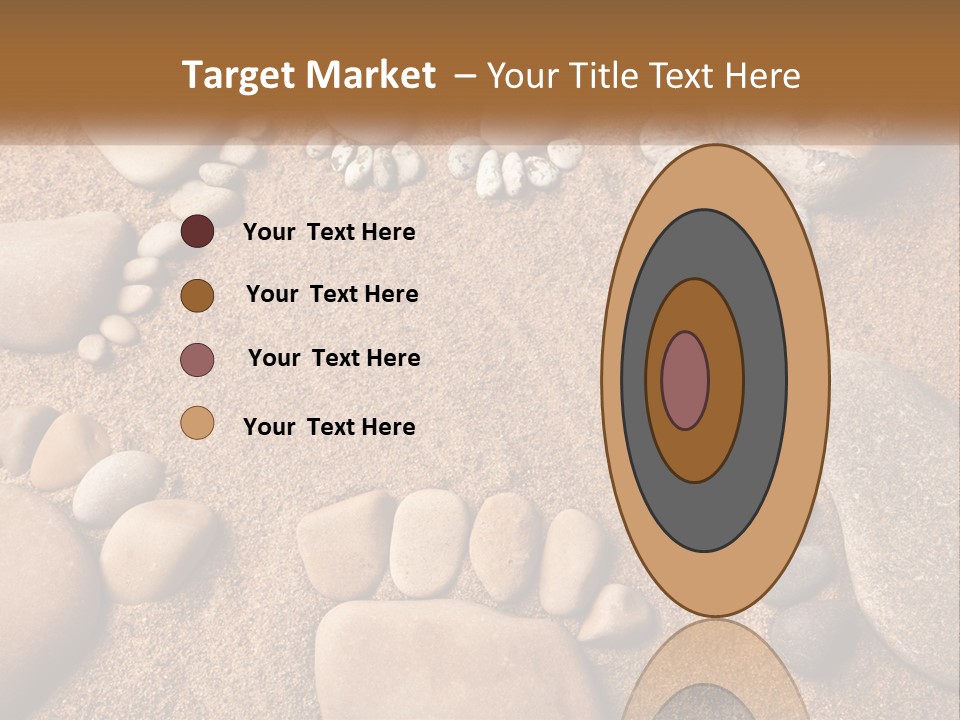 A Group Of Rocks Sitting On Top Of A Sandy Ground PowerPoint Template