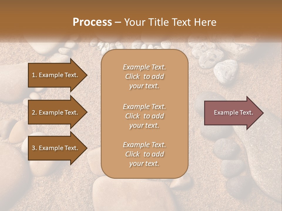 A Group Of Rocks Sitting On Top Of A Sandy Ground PowerPoint Template