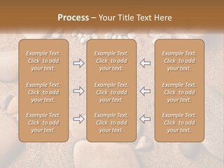 A Group Of Rocks Sitting On Top Of A Sandy Ground PowerPoint Template