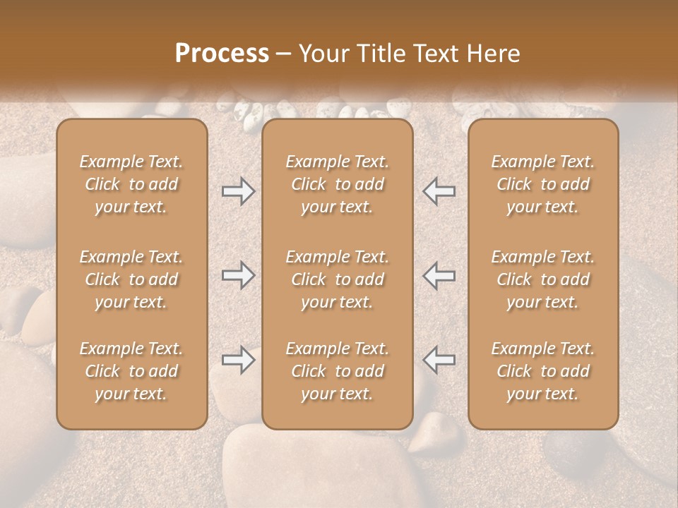 A Group Of Rocks Sitting On Top Of A Sandy Ground PowerPoint Template