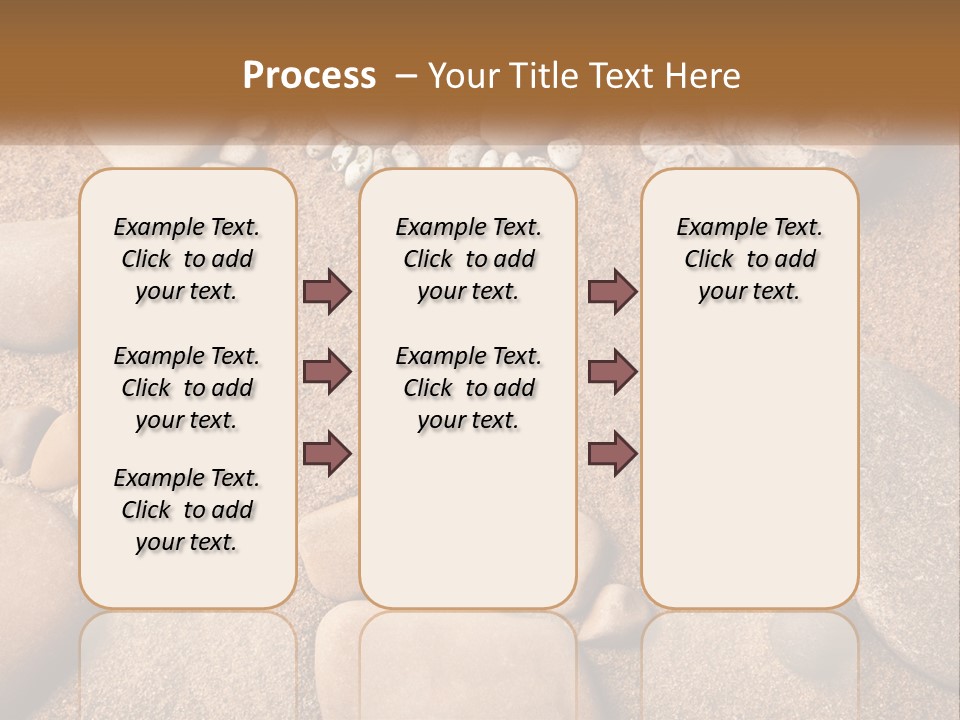 A Group Of Rocks Sitting On Top Of A Sandy Ground PowerPoint Template