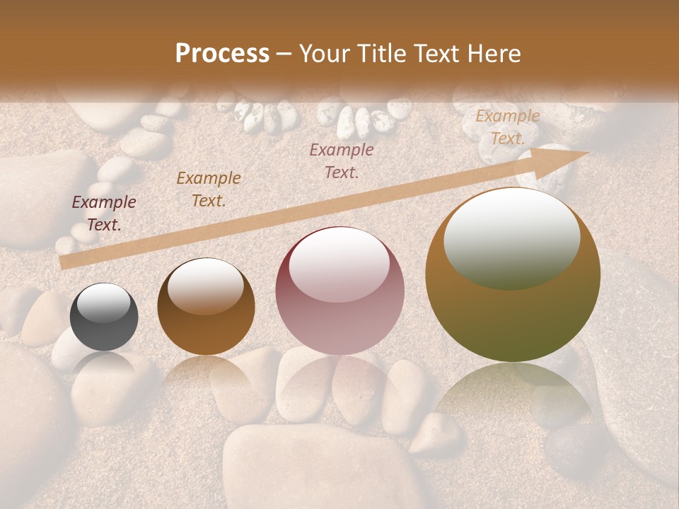 A Group Of Rocks Sitting On Top Of A Sandy Ground PowerPoint Template