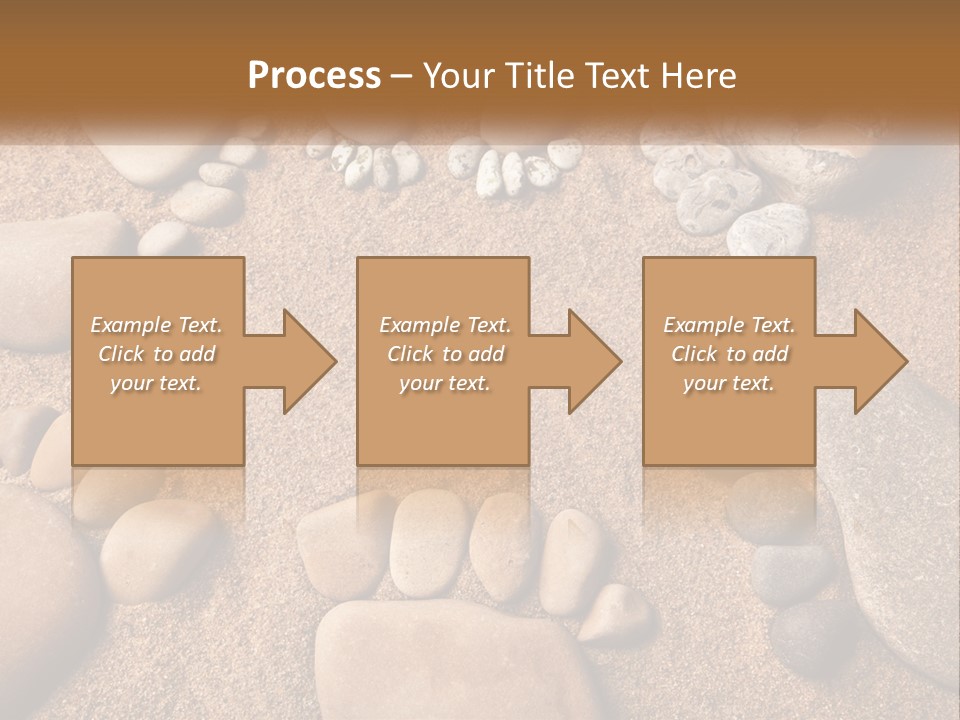 A Group Of Rocks Sitting On Top Of A Sandy Ground PowerPoint Template