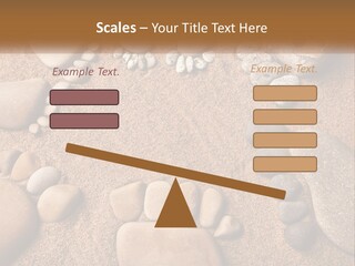 A Group Of Rocks Sitting On Top Of A Sandy Ground PowerPoint Template