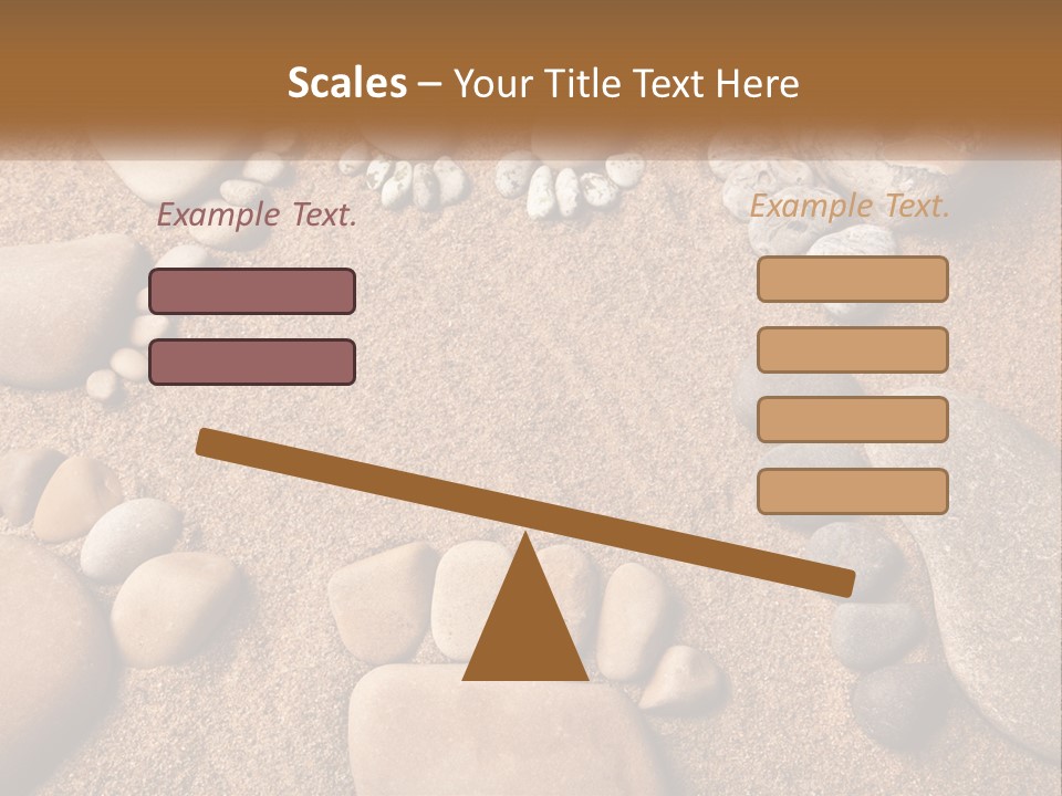 A Group Of Rocks Sitting On Top Of A Sandy Ground PowerPoint Template