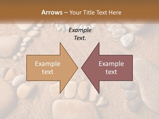 A Group Of Rocks Sitting On Top Of A Sandy Ground PowerPoint Template