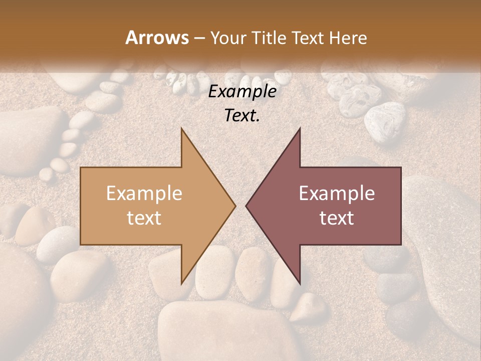 A Group Of Rocks Sitting On Top Of A Sandy Ground PowerPoint Template