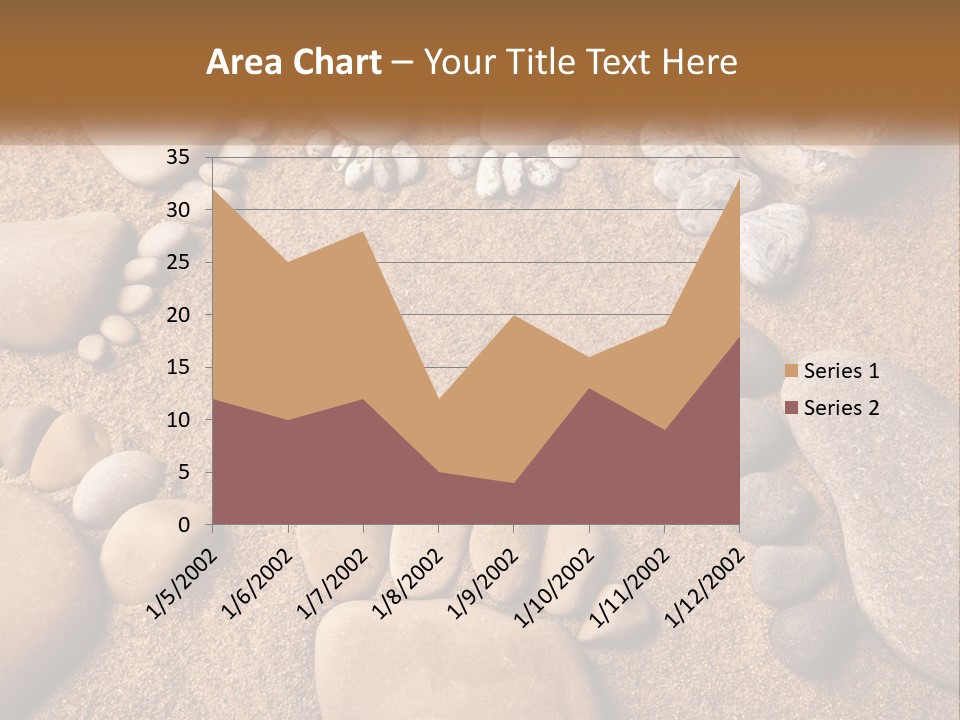 A Group Of Rocks Sitting On Top Of A Sandy Ground PowerPoint Template