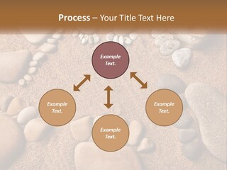 A Group Of Rocks Sitting On Top Of A Sandy Ground PowerPoint Template