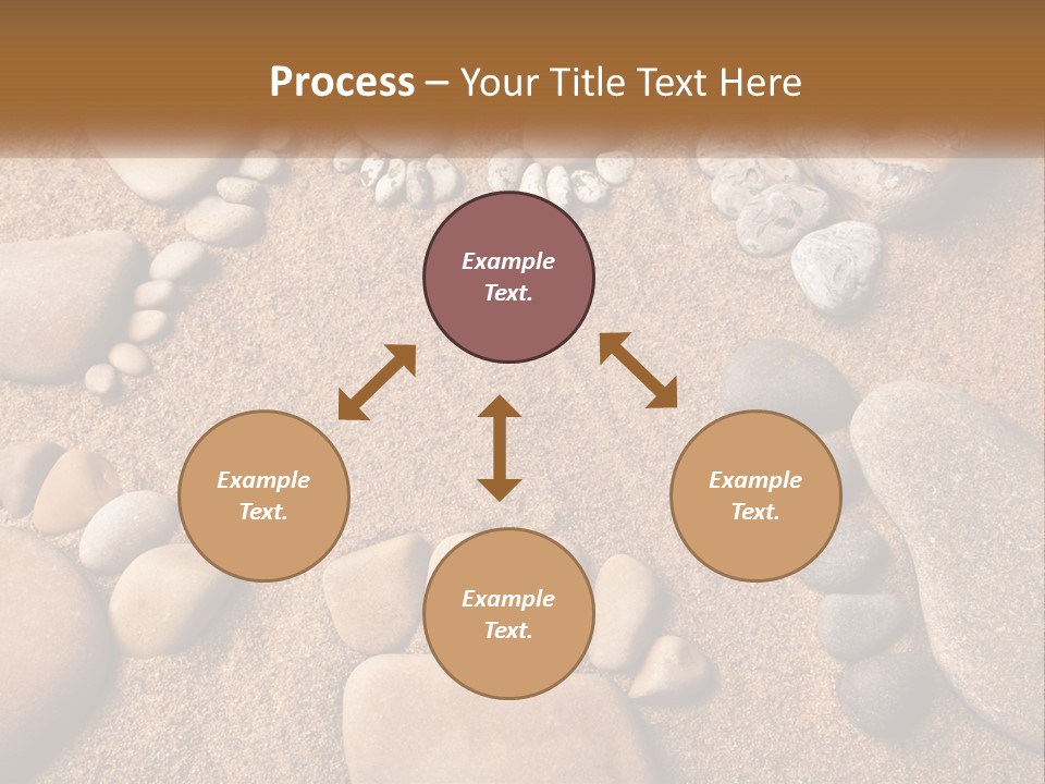 A Group Of Rocks Sitting On Top Of A Sandy Ground PowerPoint Template