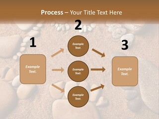 A Group Of Rocks Sitting On Top Of A Sandy Ground PowerPoint Template