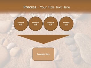 A Group Of Rocks Sitting On Top Of A Sandy Ground PowerPoint Template