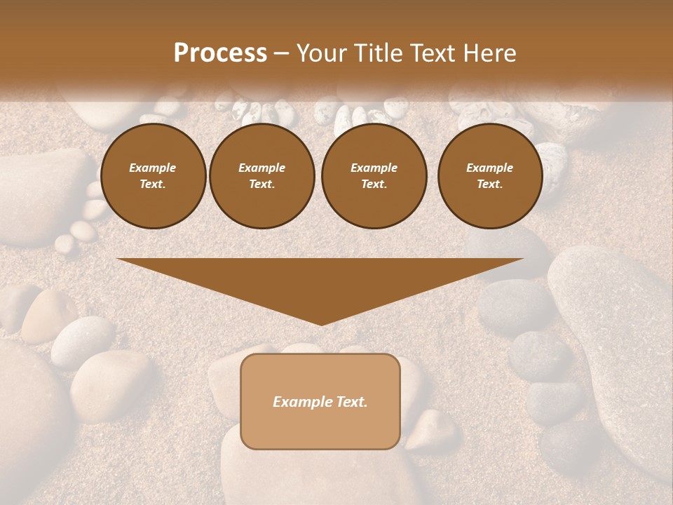 A Group Of Rocks Sitting On Top Of A Sandy Ground PowerPoint Template