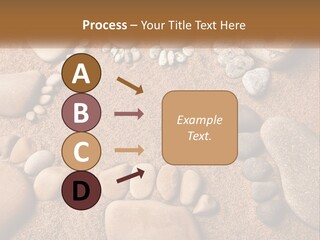 A Group Of Rocks Sitting On Top Of A Sandy Ground PowerPoint Template