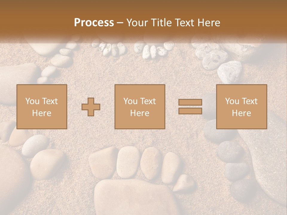 A Group Of Rocks Sitting On Top Of A Sandy Ground PowerPoint Template