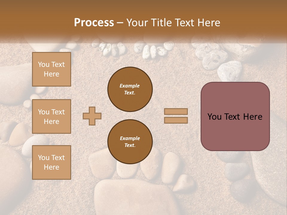 A Group Of Rocks Sitting On Top Of A Sandy Ground PowerPoint Template