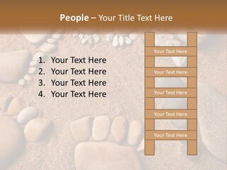 A Group Of Rocks Sitting On Top Of A Sandy Ground PowerPoint Template