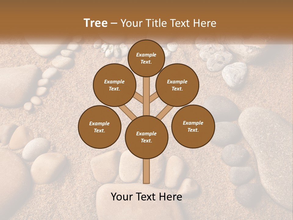 A Group Of Rocks Sitting On Top Of A Sandy Ground PowerPoint Template
