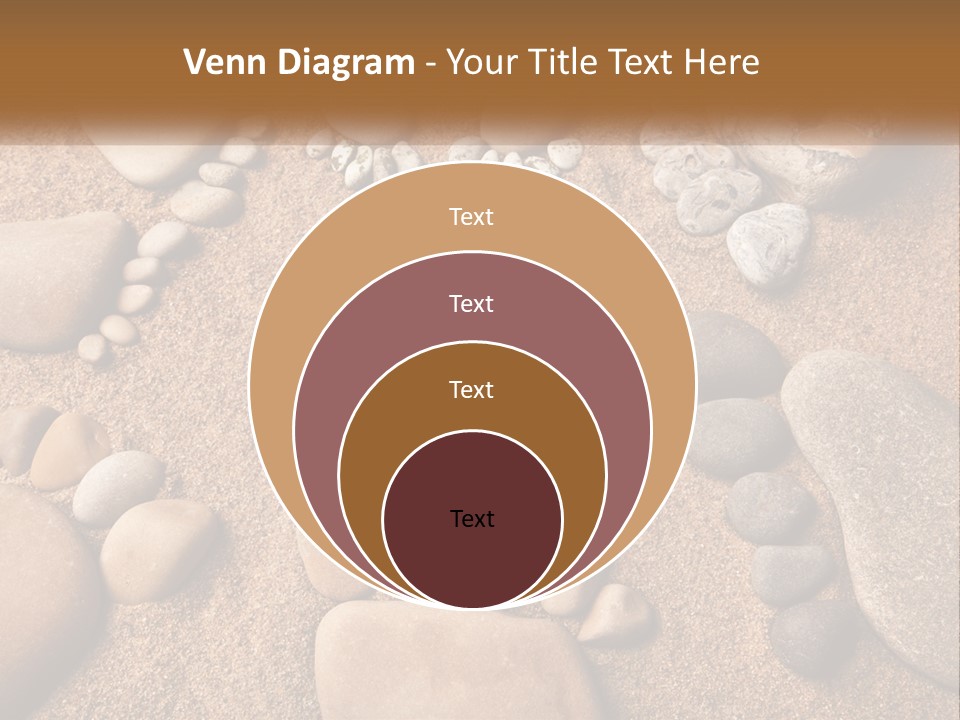 A Group Of Rocks Sitting On Top Of A Sandy Ground PowerPoint Template