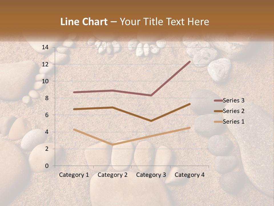 A Group Of Rocks Sitting On Top Of A Sandy Ground PowerPoint Template