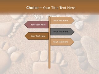 A Group Of Rocks Sitting On Top Of A Sandy Ground PowerPoint Template