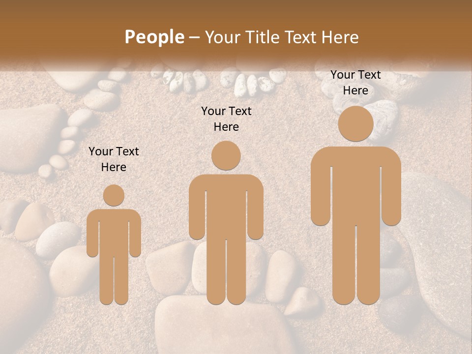 A Group Of Rocks Sitting On Top Of A Sandy Ground PowerPoint Template