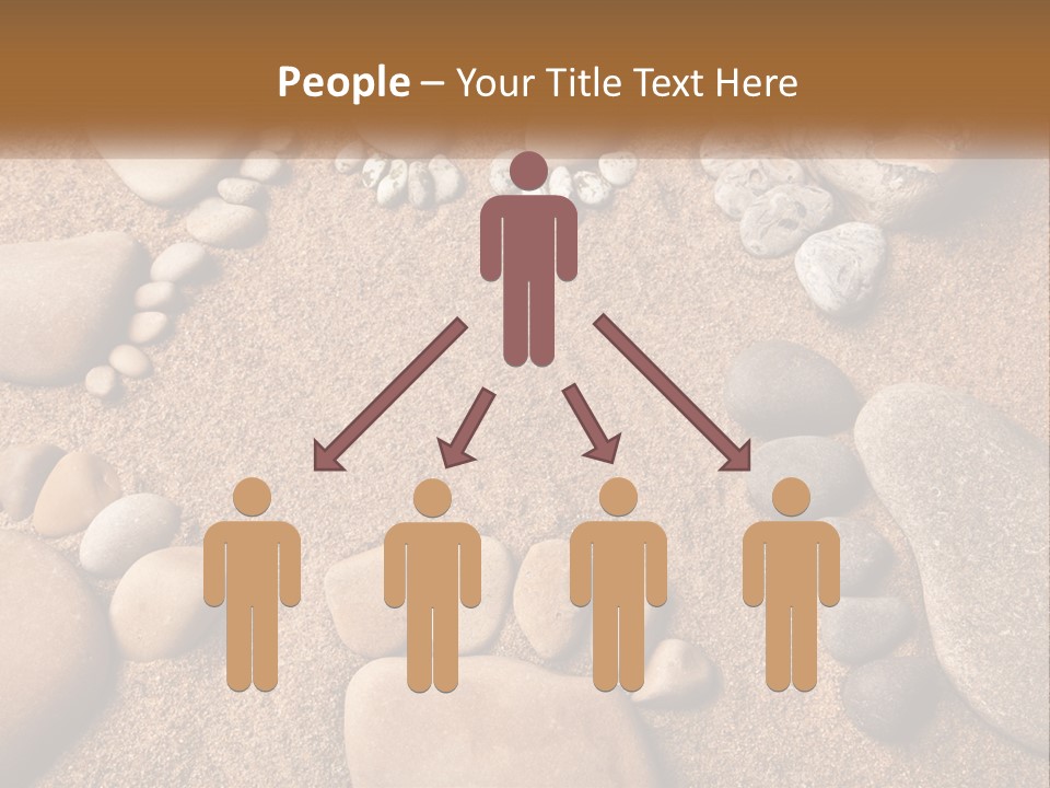 A Group Of Rocks Sitting On Top Of A Sandy Ground PowerPoint Template