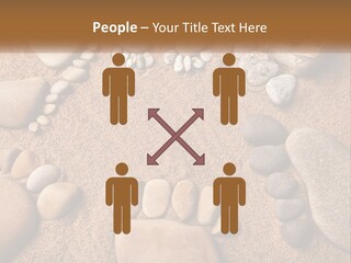A Group Of Rocks Sitting On Top Of A Sandy Ground PowerPoint Template