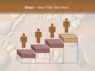 A Group Of Rocks Sitting On Top Of A Sandy Ground PowerPoint Template