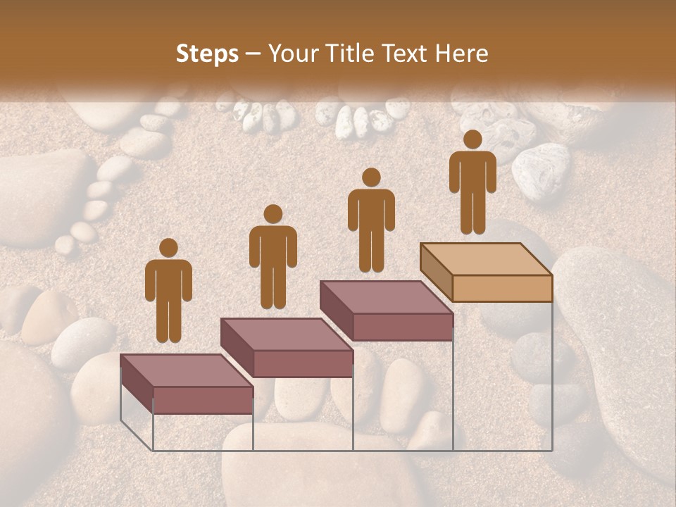 A Group Of Rocks Sitting On Top Of A Sandy Ground PowerPoint Template