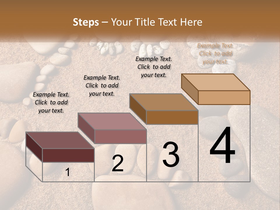A Group Of Rocks Sitting On Top Of A Sandy Ground PowerPoint Template