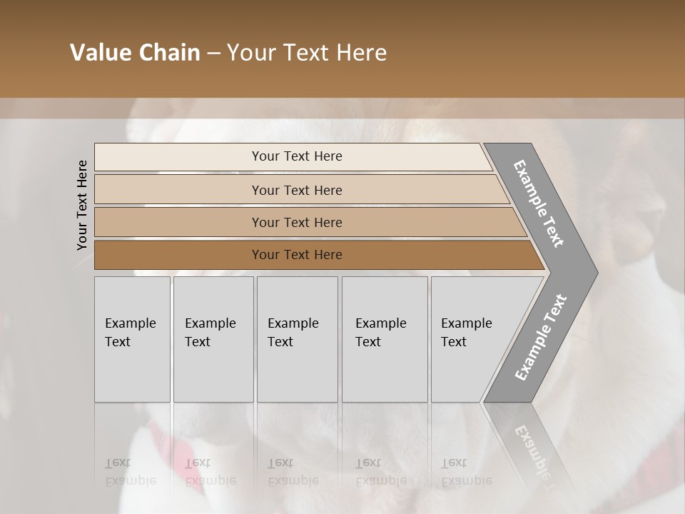 A Bulldog Is Sitting In A Stroller PowerPoint Template
