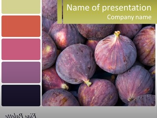 A Bunch Of Figs Sitting Next To Each Other PowerPoint Template