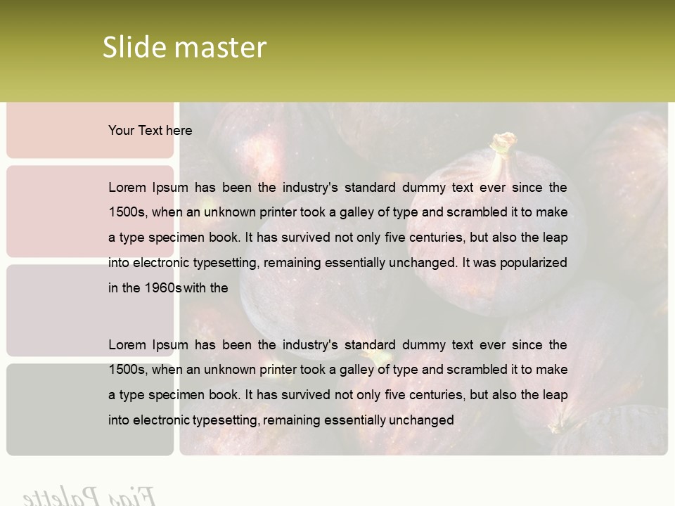 A Bunch Of Figs Sitting Next To Each Other PowerPoint Template