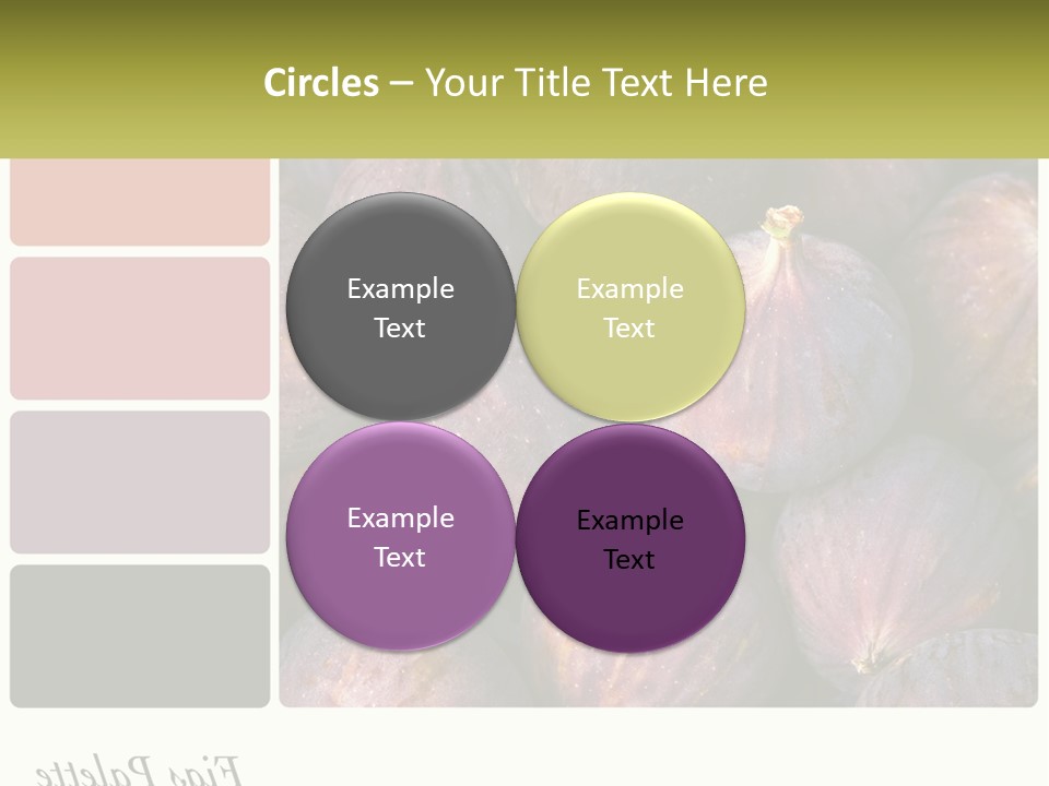 A Bunch Of Figs Sitting Next To Each Other PowerPoint Template
