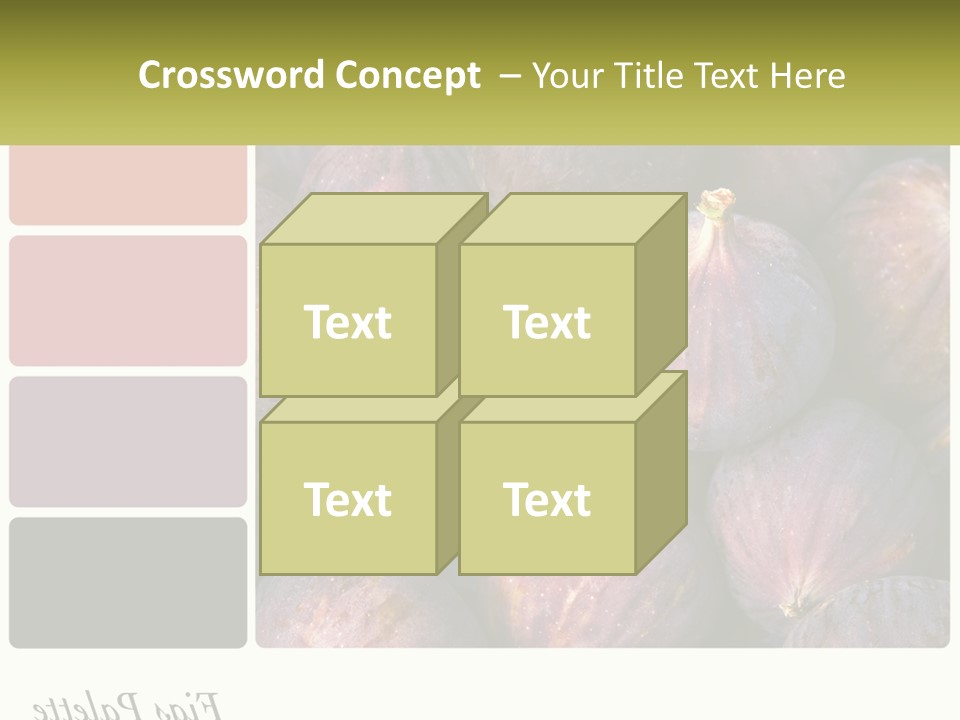 A Bunch Of Figs Sitting Next To Each Other PowerPoint Template