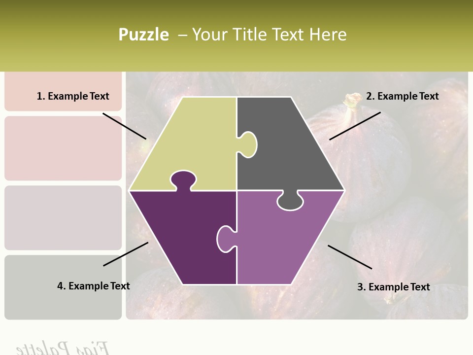 A Bunch Of Figs Sitting Next To Each Other PowerPoint Template