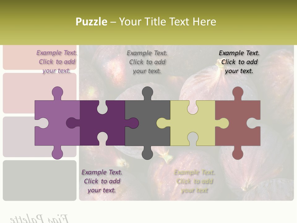 A Bunch Of Figs Sitting Next To Each Other PowerPoint Template