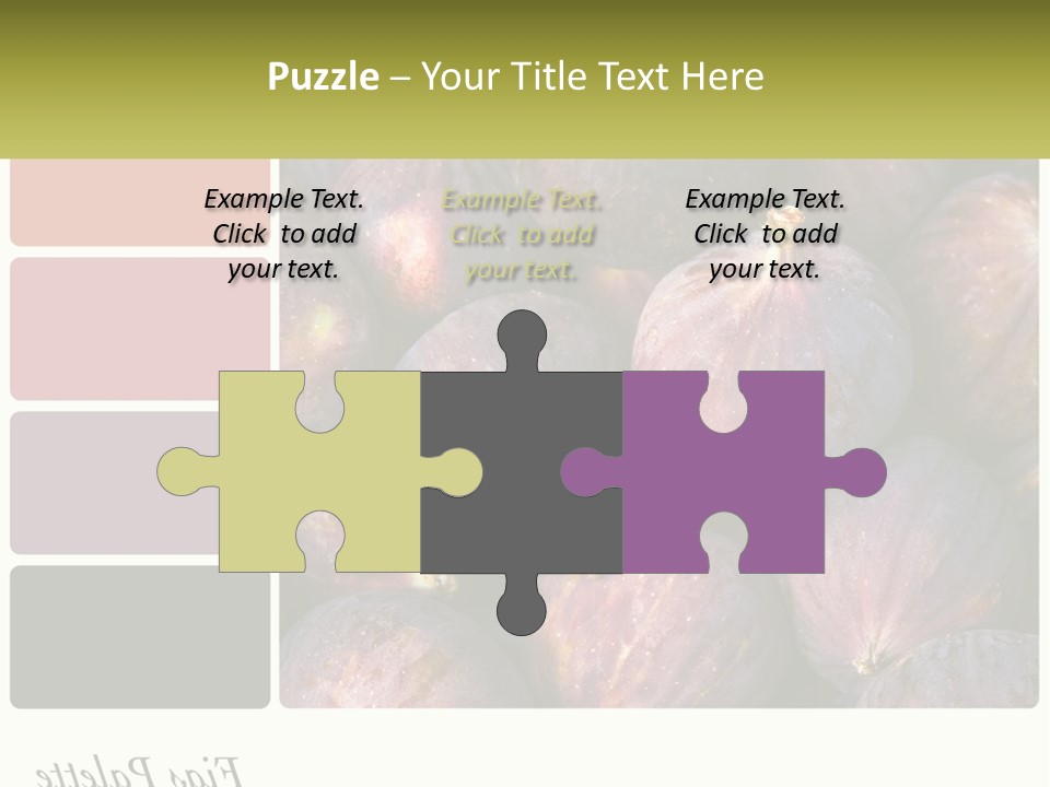 A Bunch Of Figs Sitting Next To Each Other PowerPoint Template