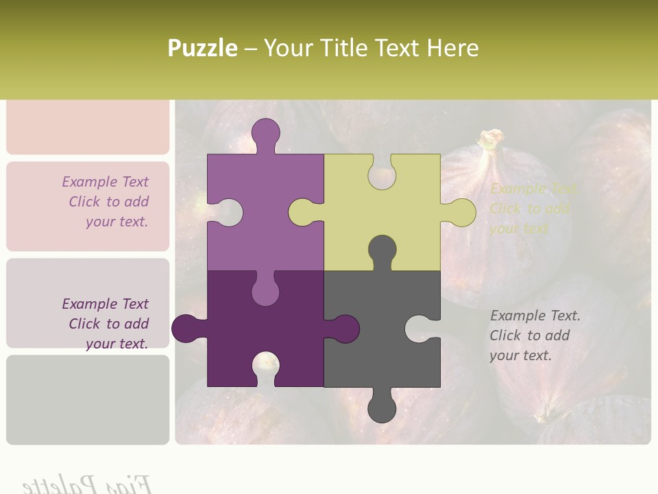 A Bunch Of Figs Sitting Next To Each Other PowerPoint Template
