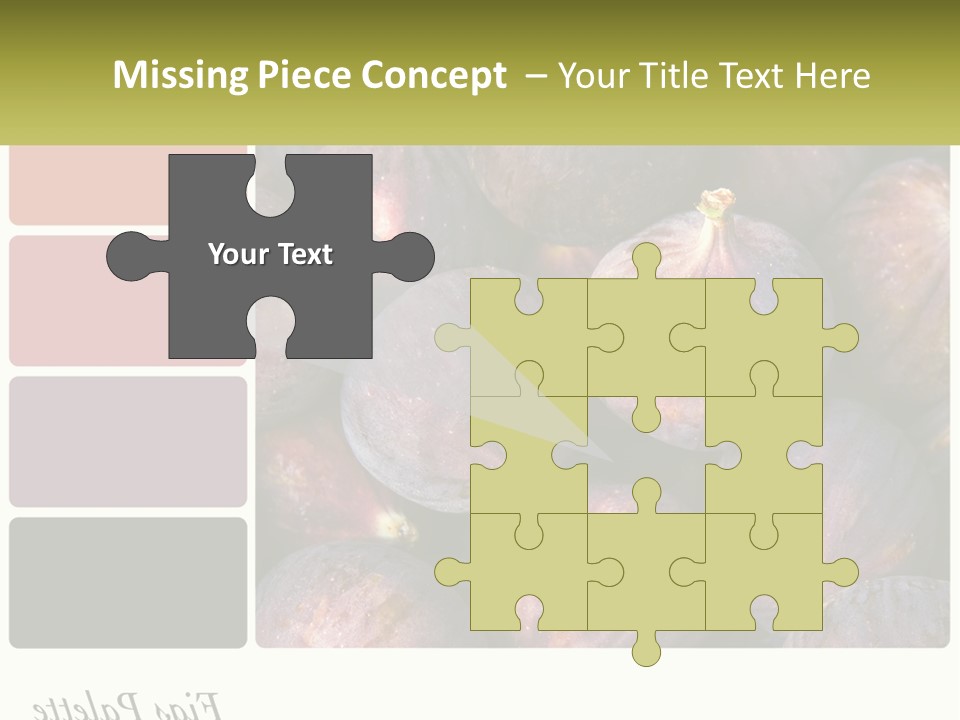 A Bunch Of Figs Sitting Next To Each Other PowerPoint Template